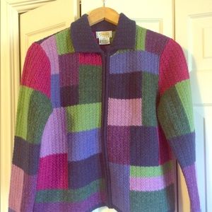 Vintage Talbots Zip Cardigan